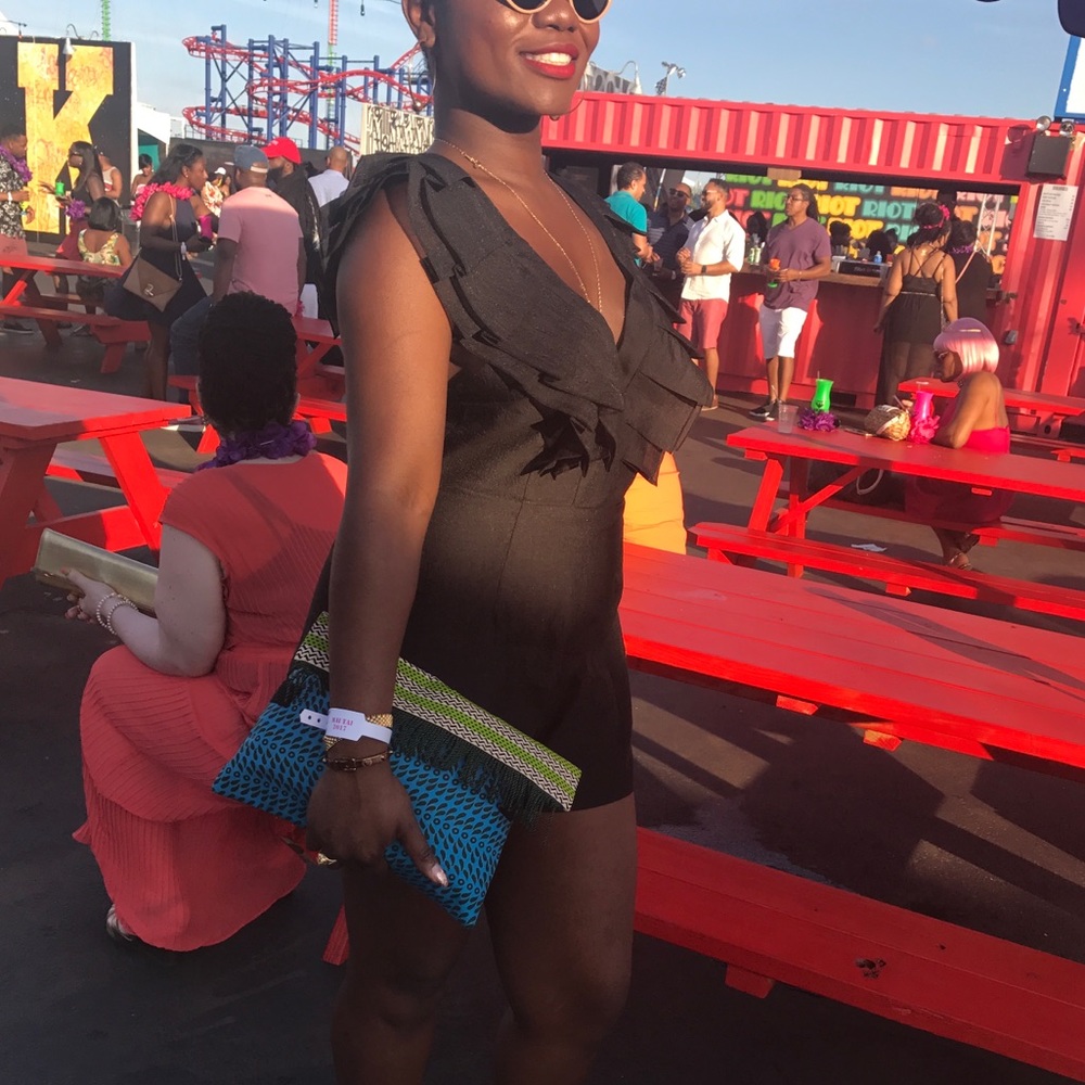 Black Statement Romper - image 3